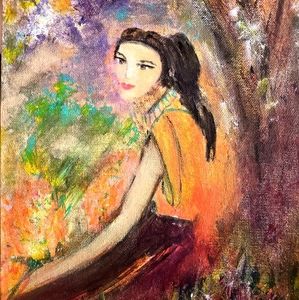 Lady in the Garden. 😊